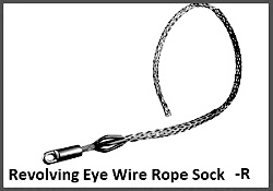 revolving eye cable sock multi weave